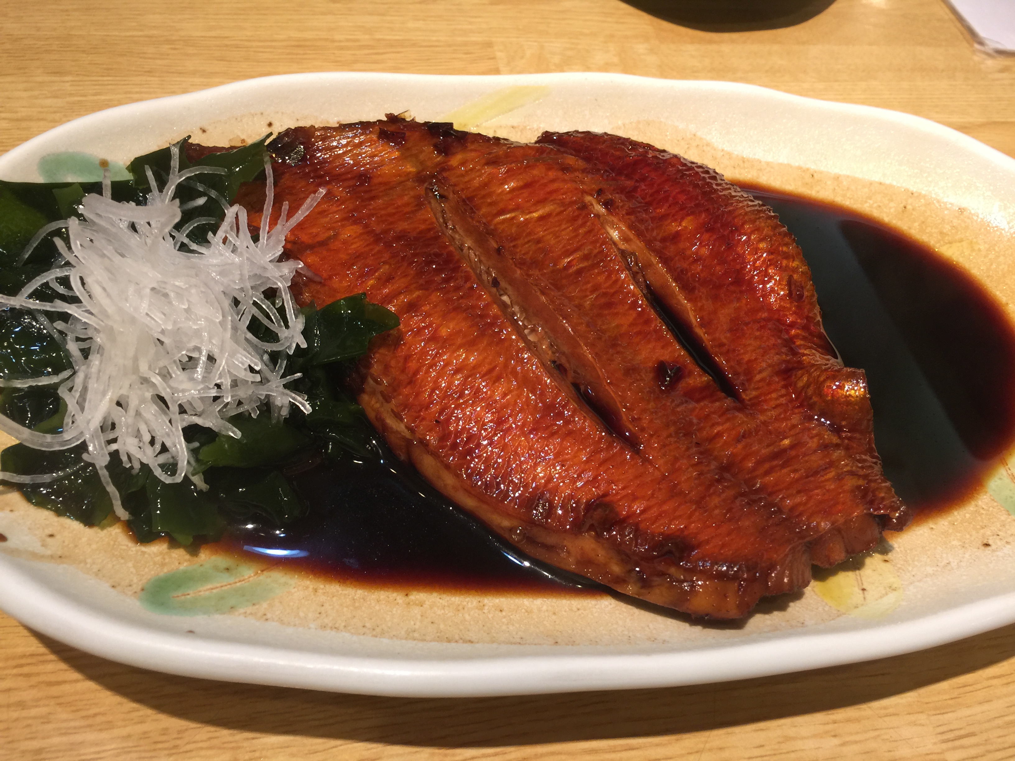2016/08 海蔵（静岡県熱海市）金目鯛の煮付けで心も甘くトロトロに